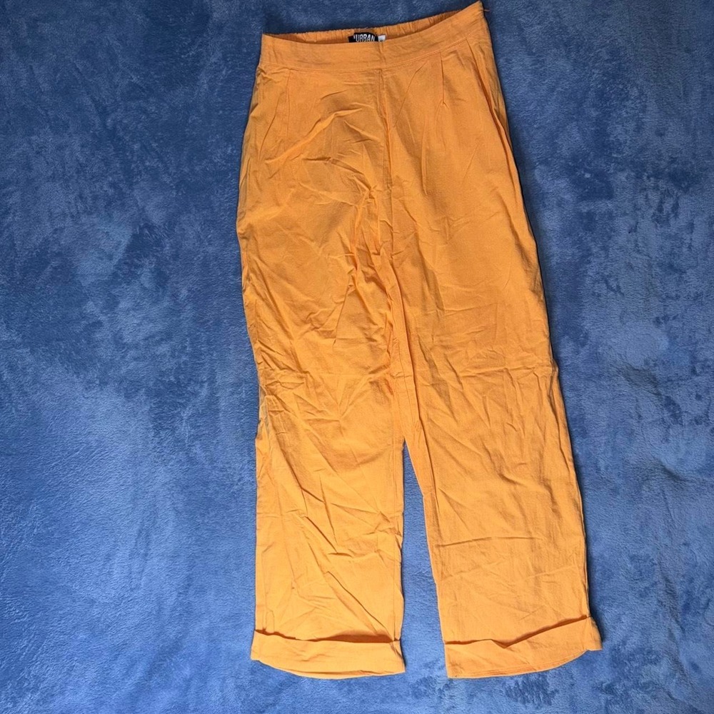 Urban Outfitters Orange wide leg pants women size M